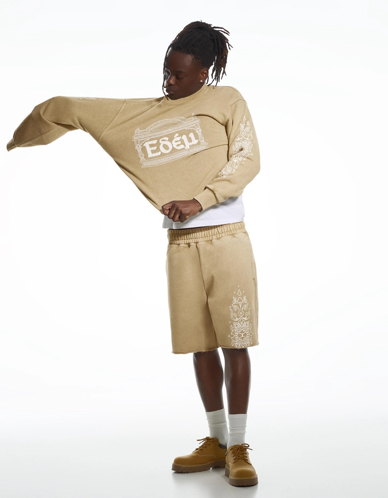 Толстовка ARIES X BERSHKA с эффектом потертости