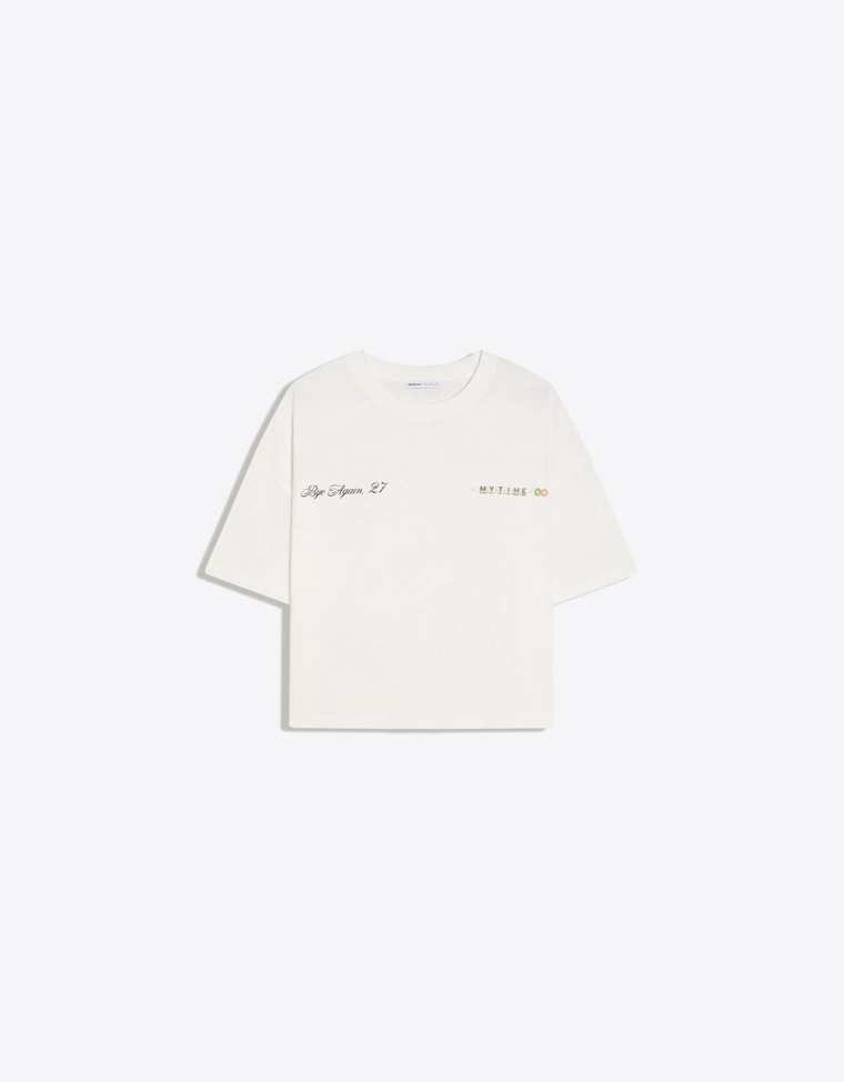 Футболка с короткими рукавами и принтом