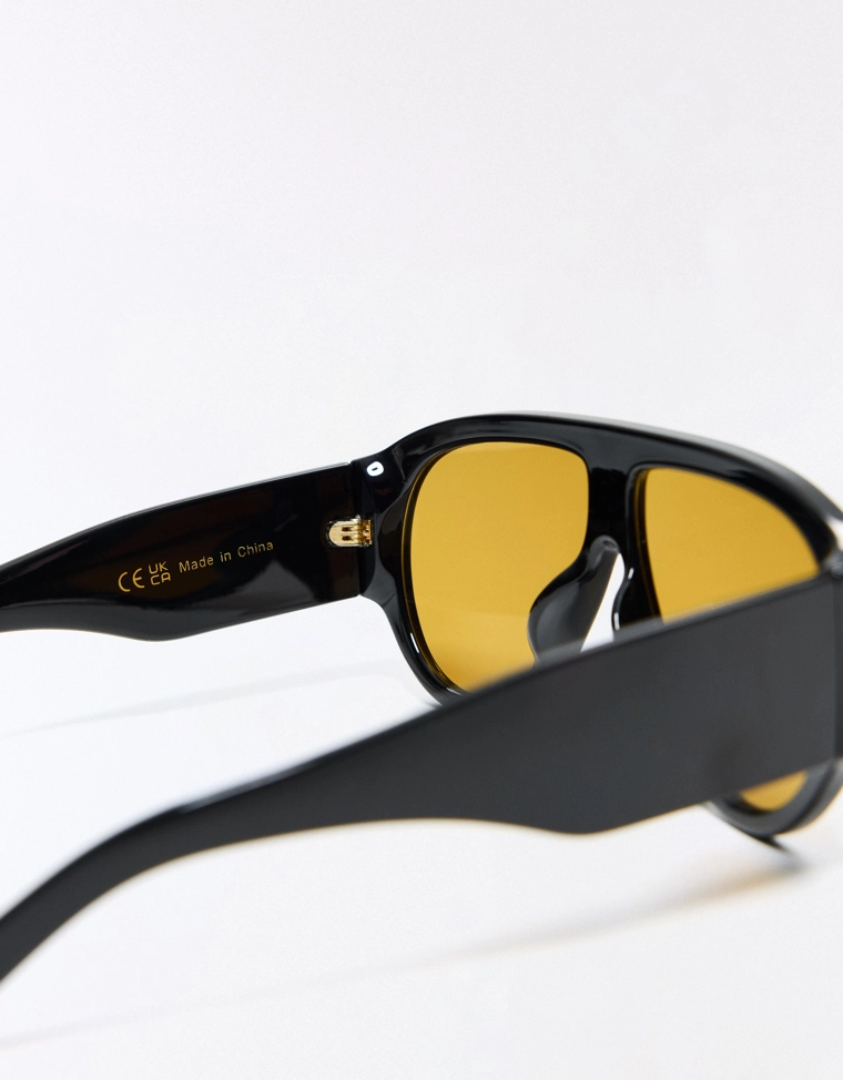 Ретро-солнцезащитные очки в пластиковой оправе