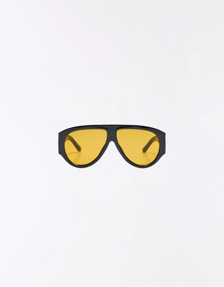 Ретро-солнцезащитные очки в пластиковой оправе