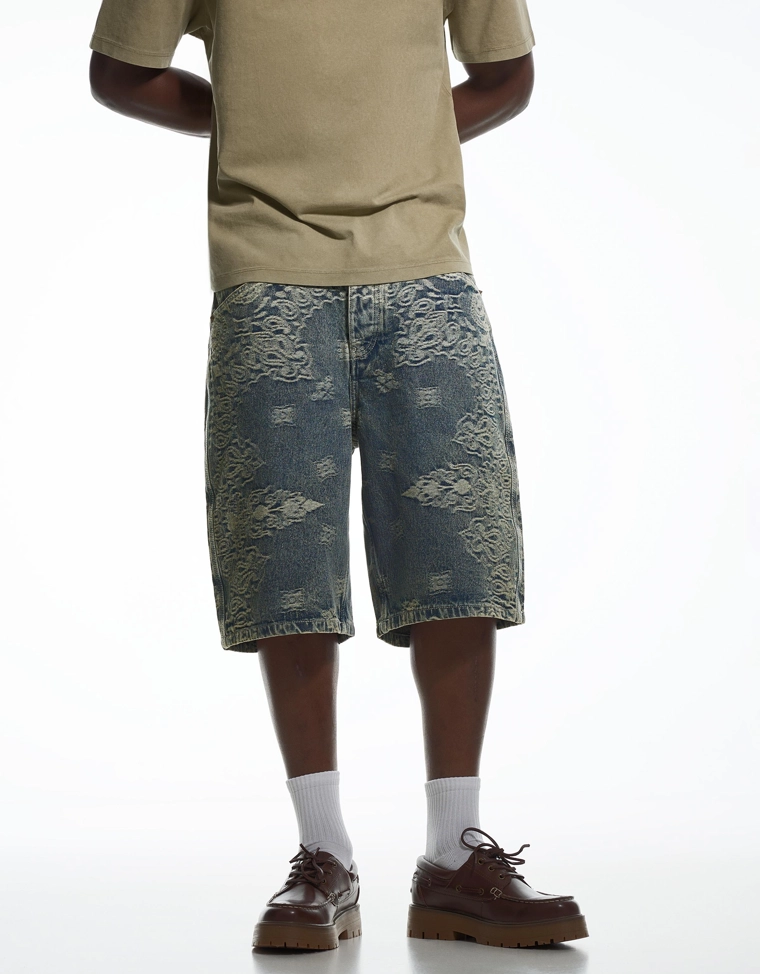 Джинсовые шорты-бермуды ARIES X BERSHKA