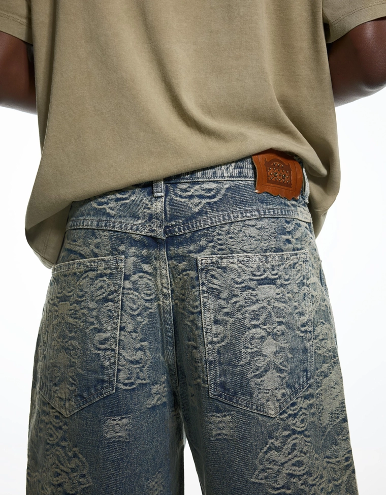 Джинсовые шорты-бермуды ARIES X BERSHKA