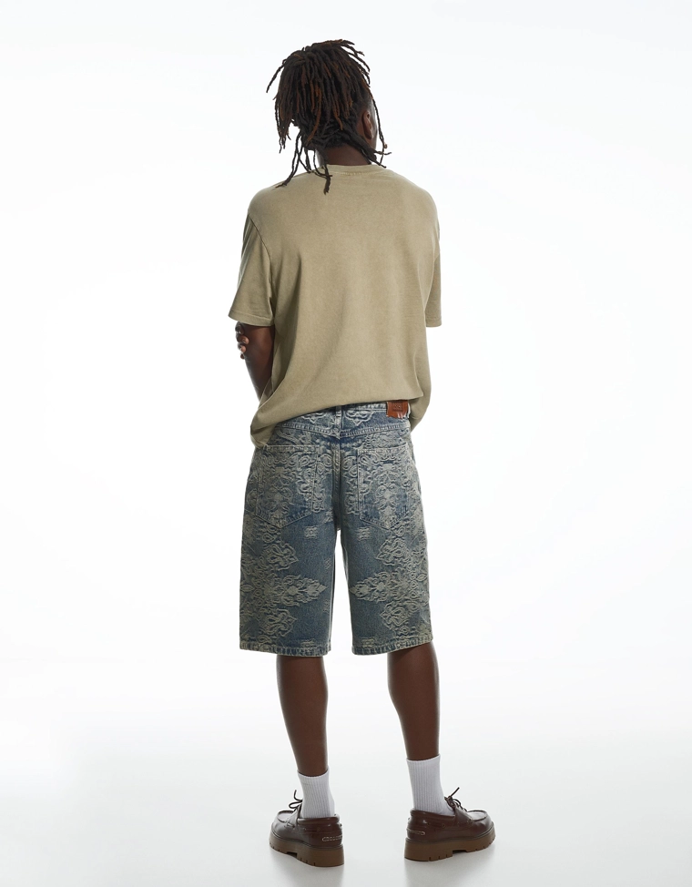 Джинсовые шорты-бермуды ARIES X BERSHKA