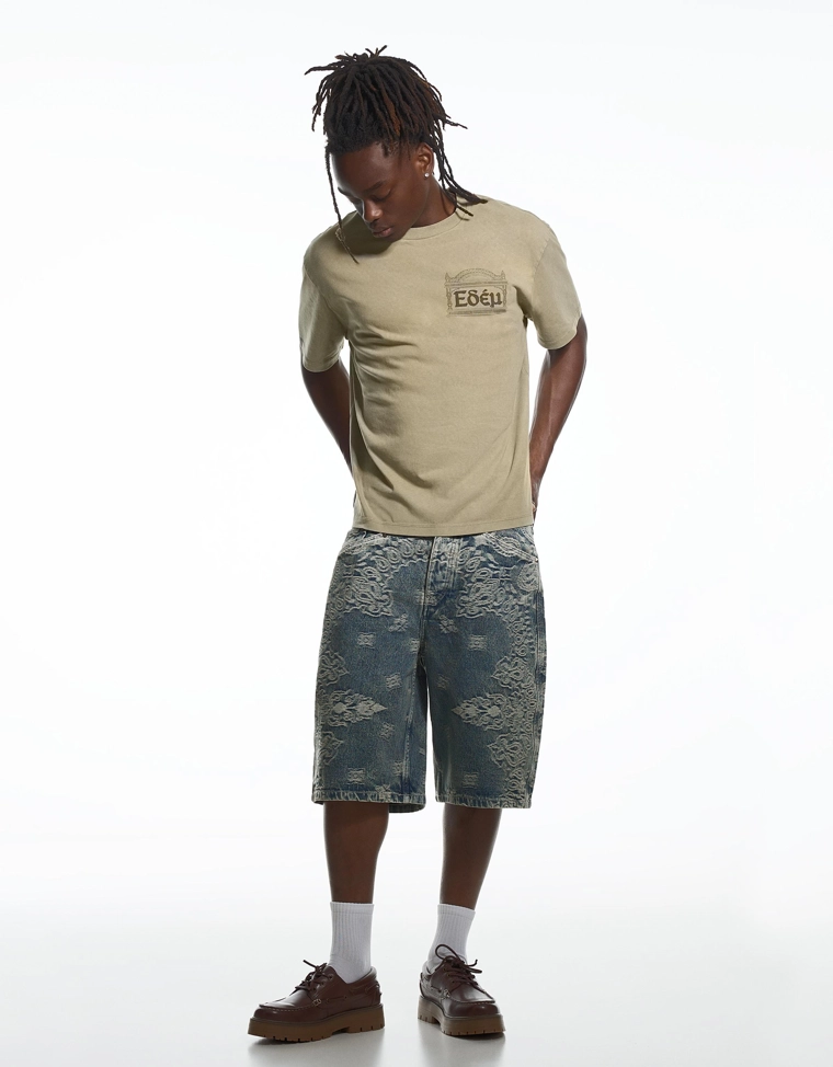 Джинсовые шорты-бермуды ARIES X BERSHKA