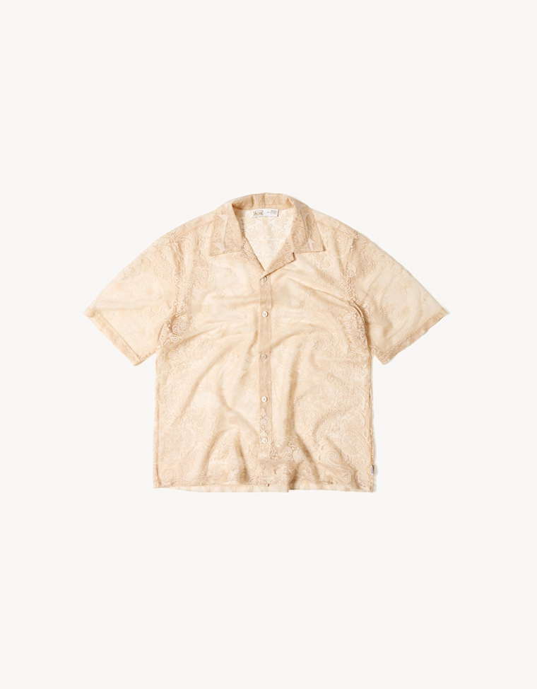 Кружевная рубашка с короткими рукавами ARIES X BERSHKA