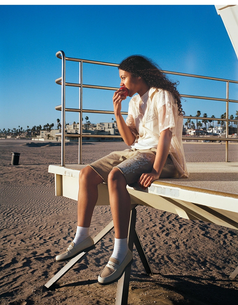 Кружевная рубашка с короткими рукавами ARIES X BERSHKA