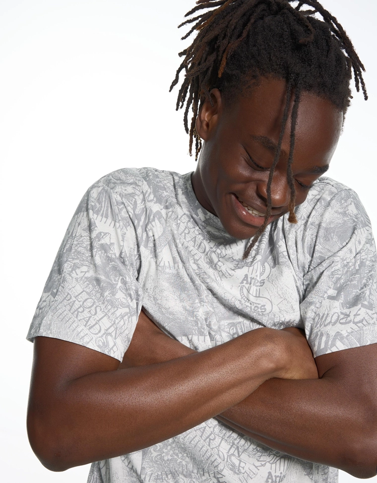 Футболка классического кроя ARIES X BERSHKA