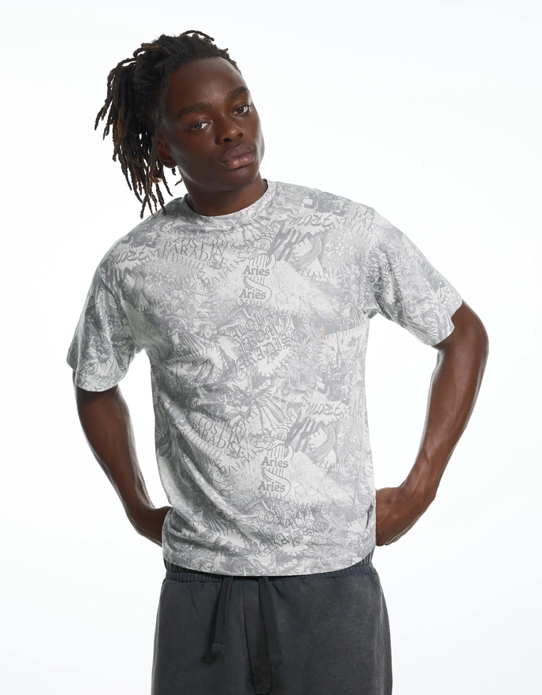 Футболка классического кроя ARIES X BERSHKA