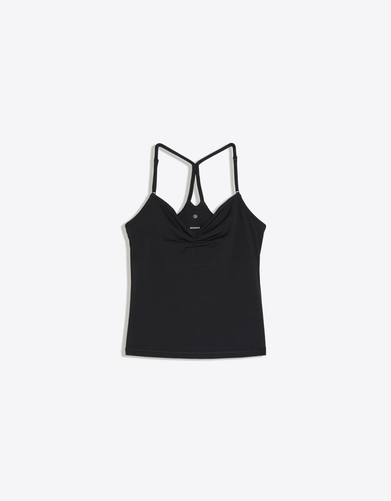 Топ-майка со сборкой