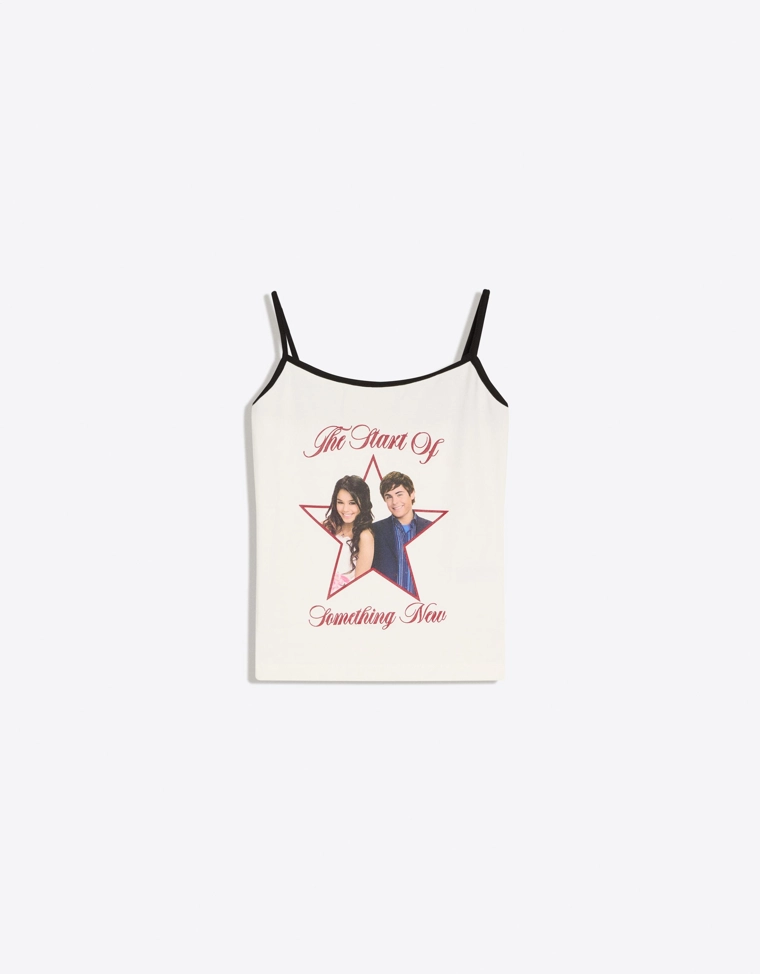 Топ на бретелях с принтом High School Musical