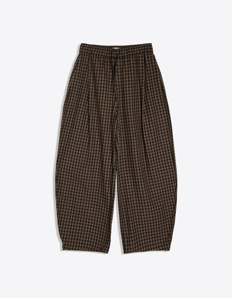 Брюки-джоггеры в клетку