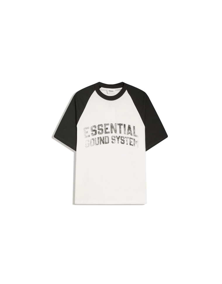 Футболка реглан с принтом