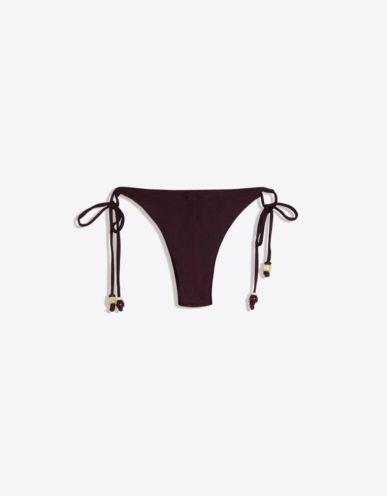 Плавки бикини базовые с бусинами