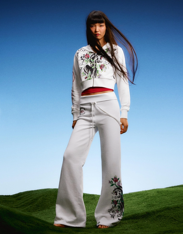 Худи с принтом ED HARDY X BERSHKA