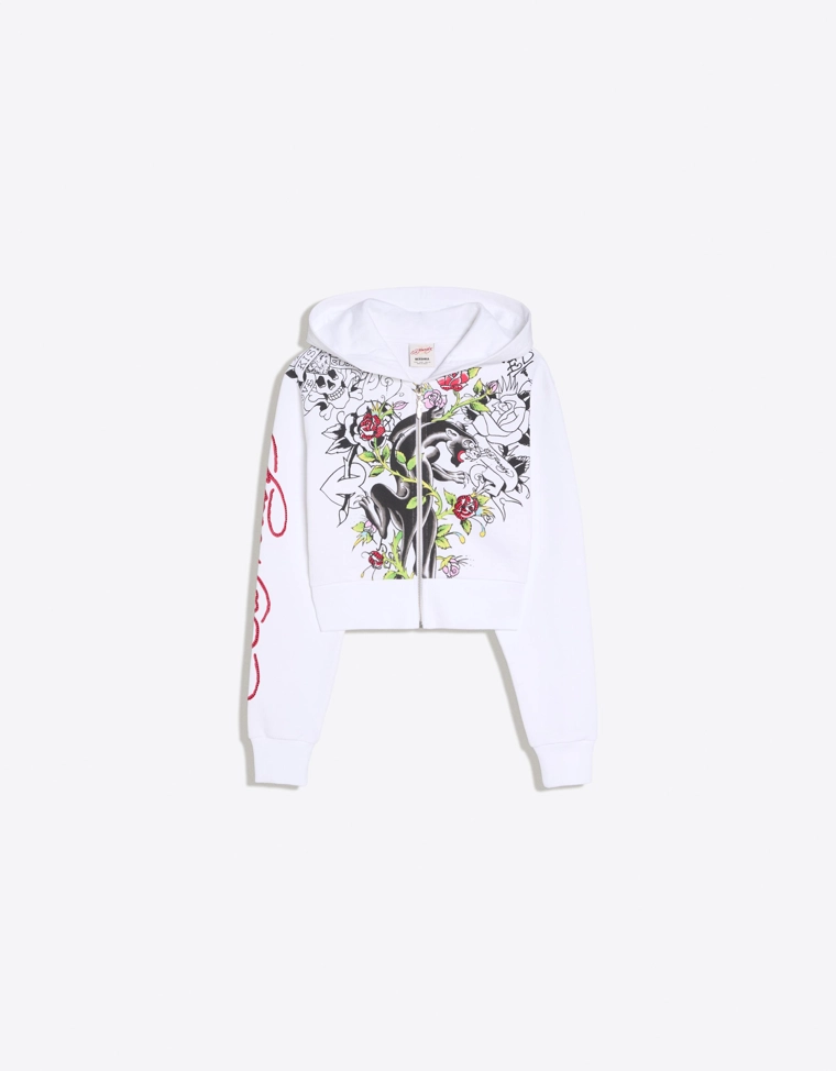 Худи с принтом ED HARDY X BERSHKA