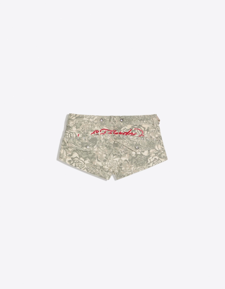 Шорты с вышивкой ED HARDY X BERSHKA