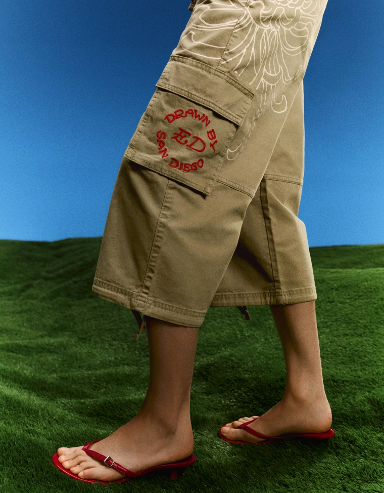 Удлиненные шорты ED HARDY x BERSHKA