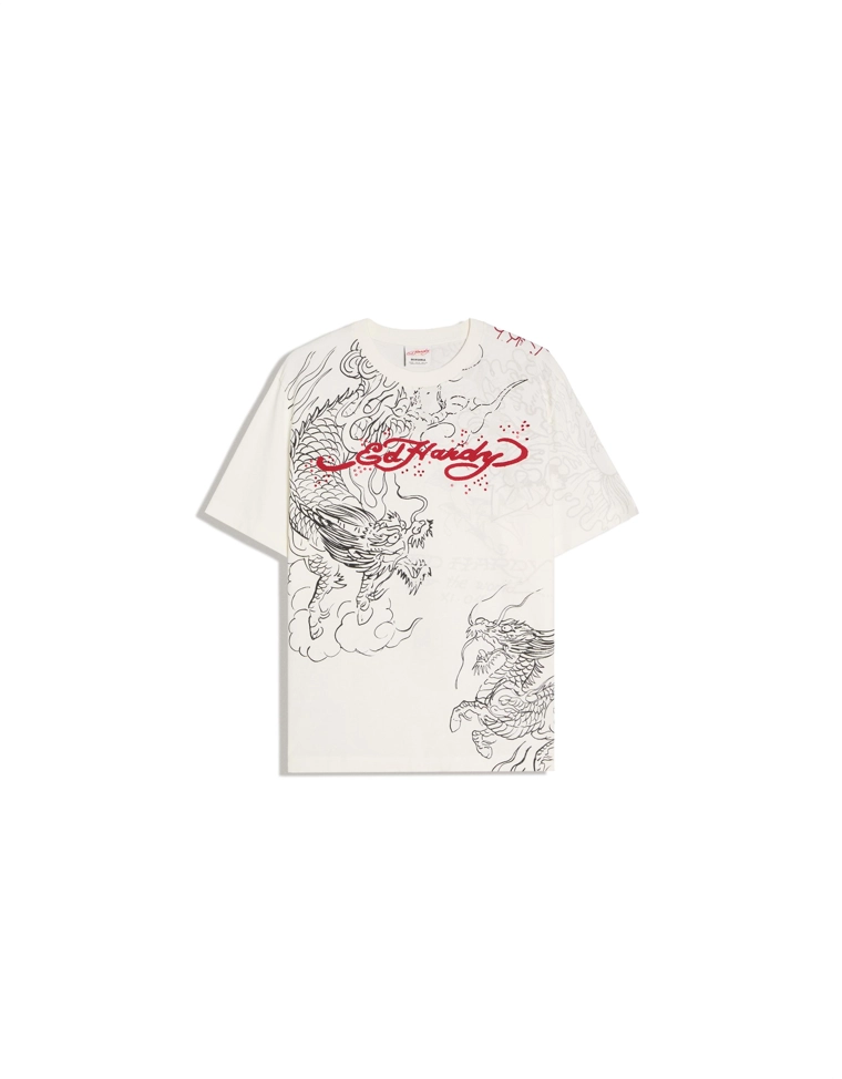 Футболка с принтом ED HARDY X BERSHKA