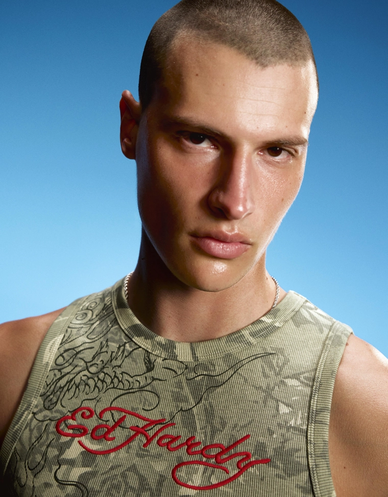 Майка с принтом ED HARDY X BERSHKA