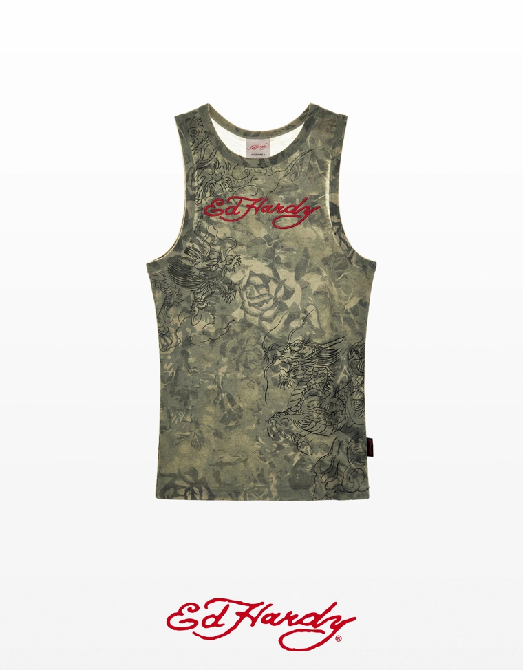 Майка с принтом ED HARDY X BERSHKA