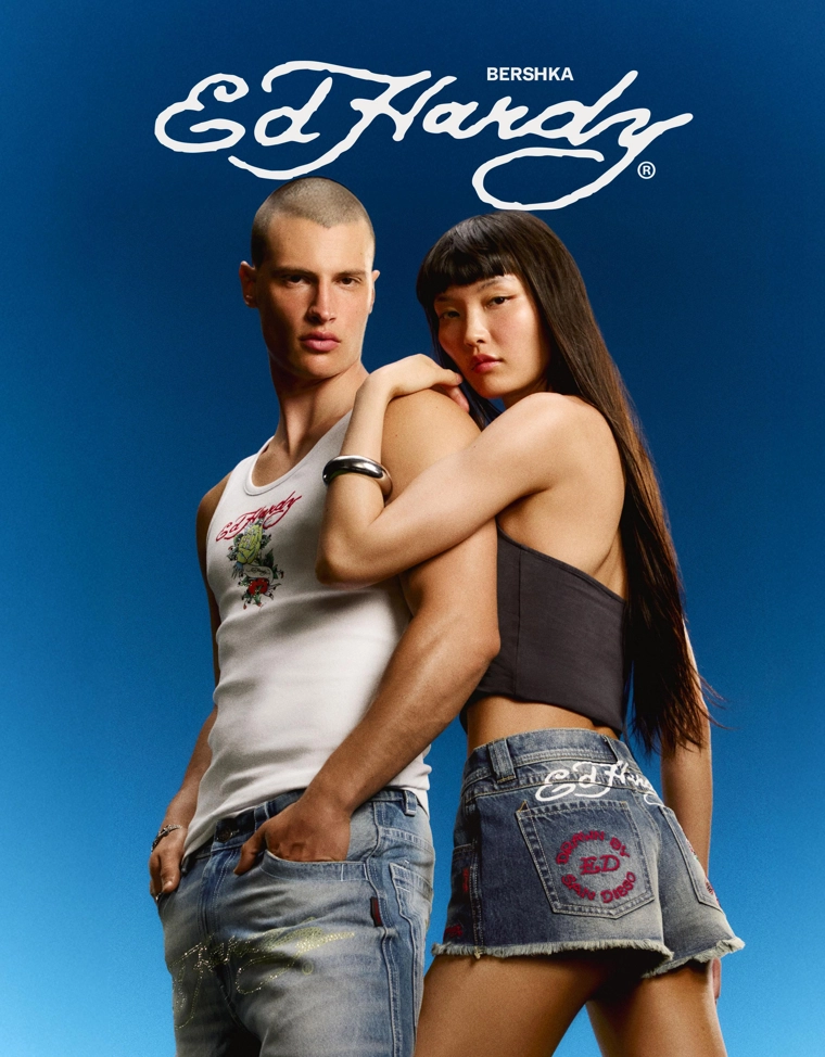 Майка с принтом ED HARDY X BERSHKA