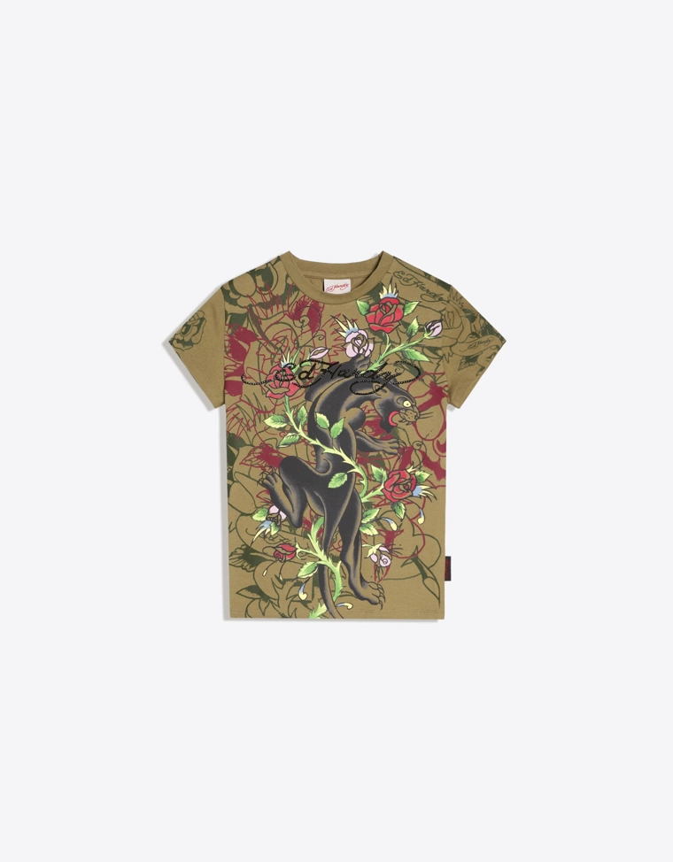 Футболка ED HARDY X BERSHKA с короткими рукавами и принтом