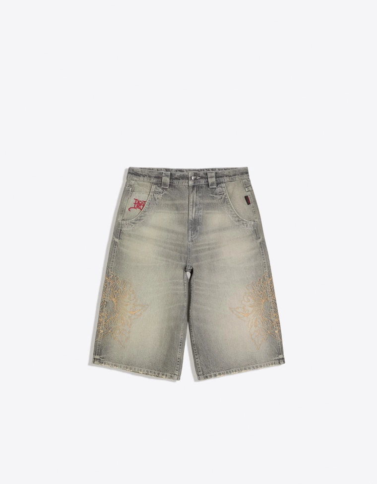 Джинсовые шорты ED HARDY X BERSHKA