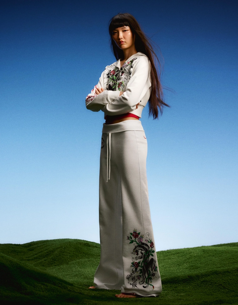 Расклешенные брюки ED HARDY X BERSHKA