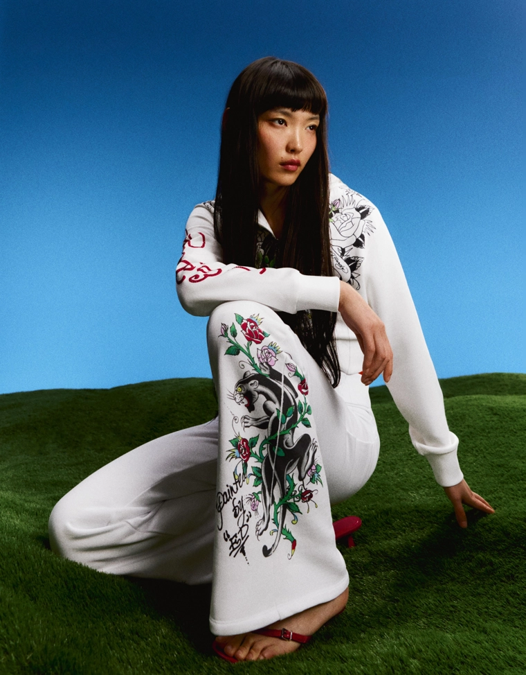 Расклешенные брюки ED HARDY X BERSHKA