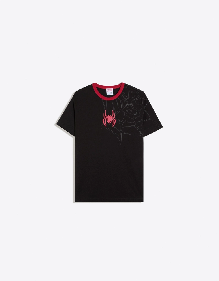 Футболка с контрастным принтом SPIDERMAN