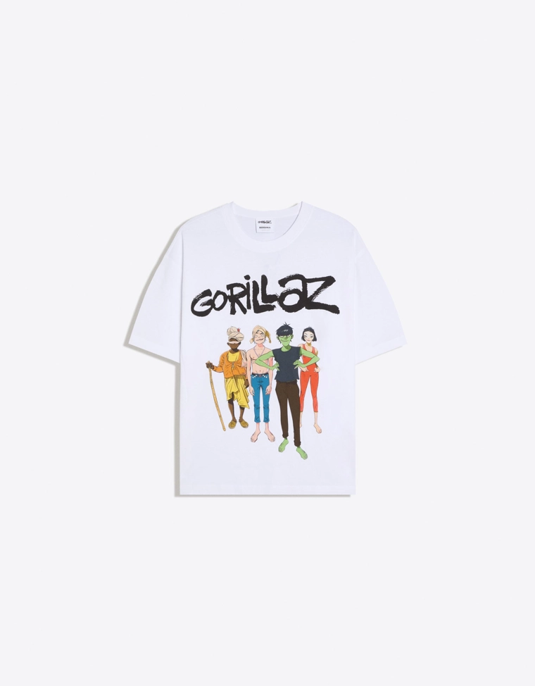 Футболка свободного кроя с принтом GORILLAZ