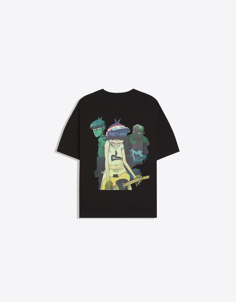 Футболка свободного кроя с принтом GORILLAZ