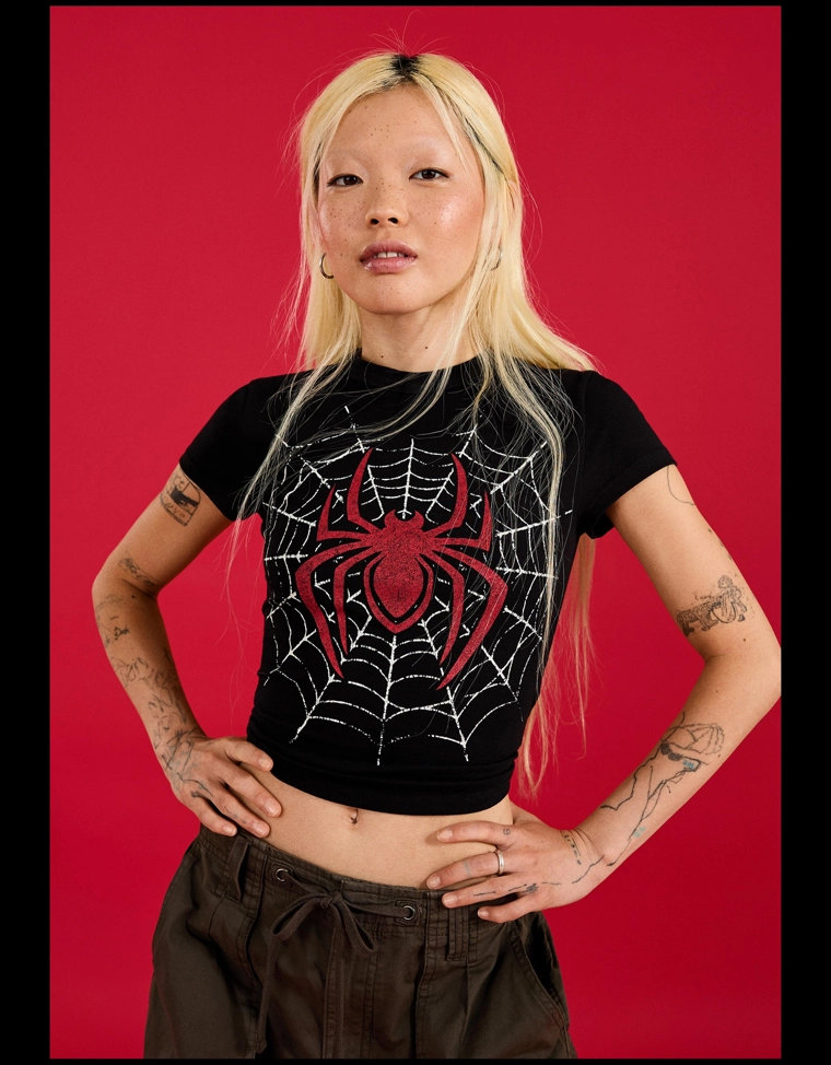 Приталенная футболка SPIDER-MAN