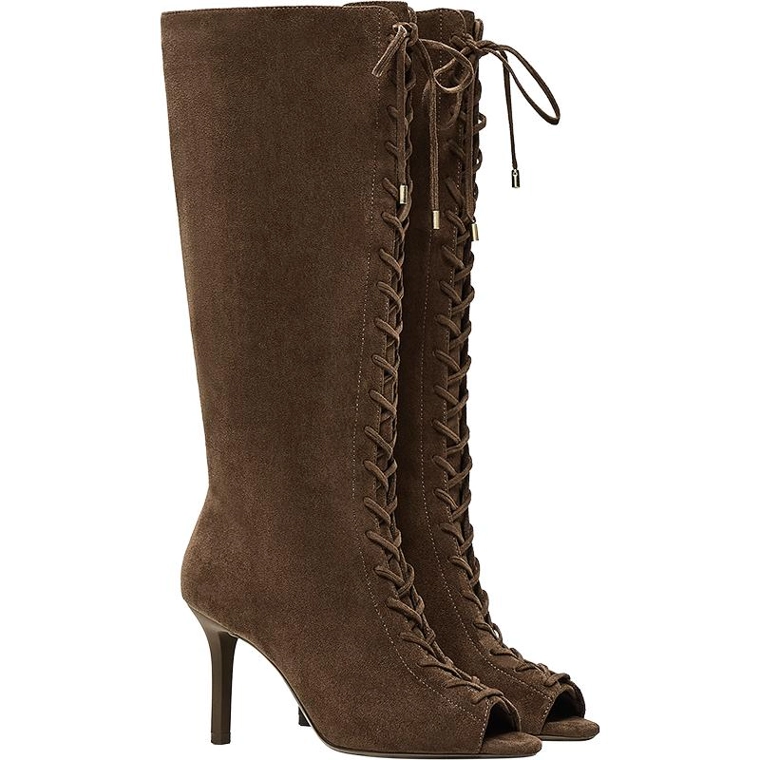 CORSET heel boots with split