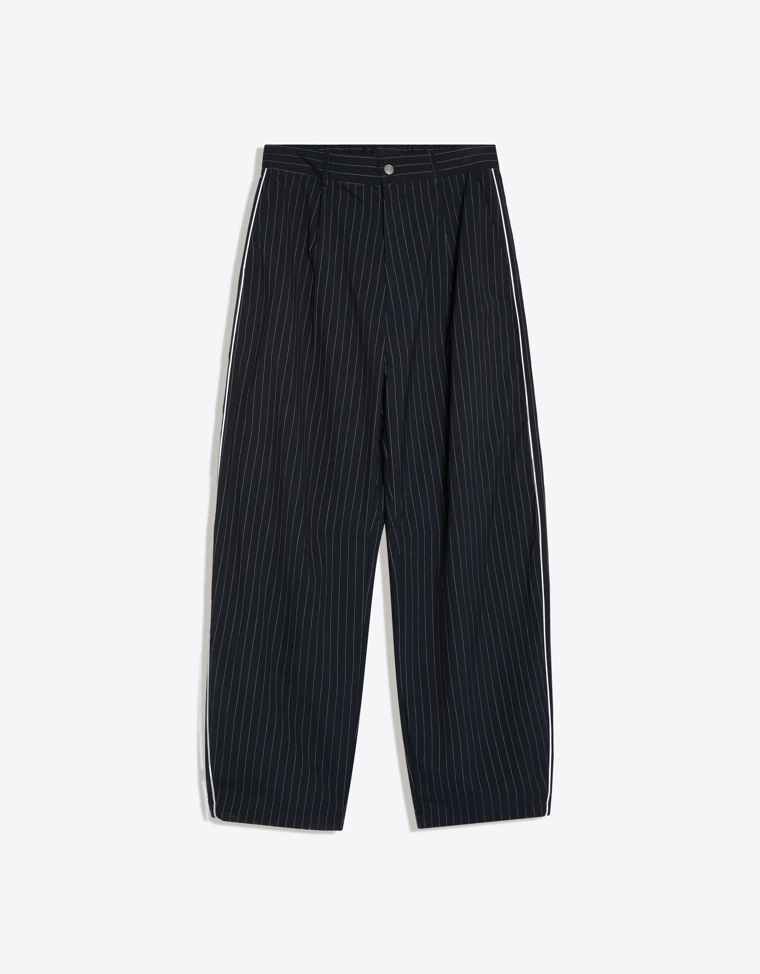 Брюки super baggy в тонкую полоску