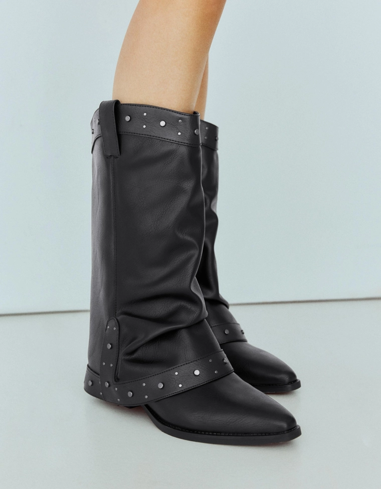 Cowboy trouser boots