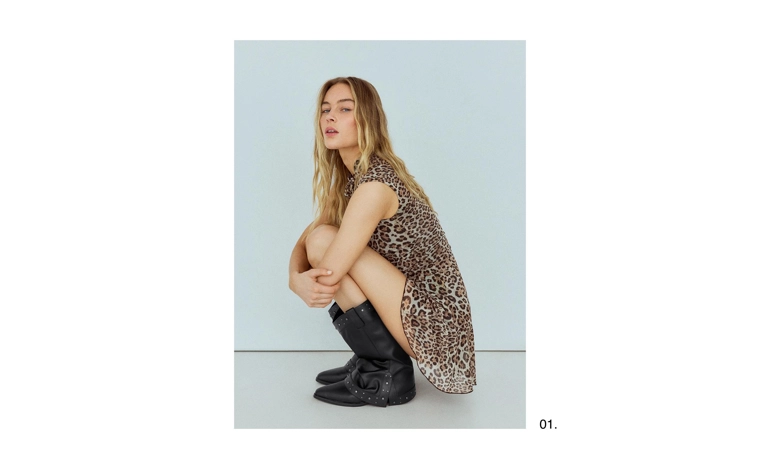Cowboy trouser boots