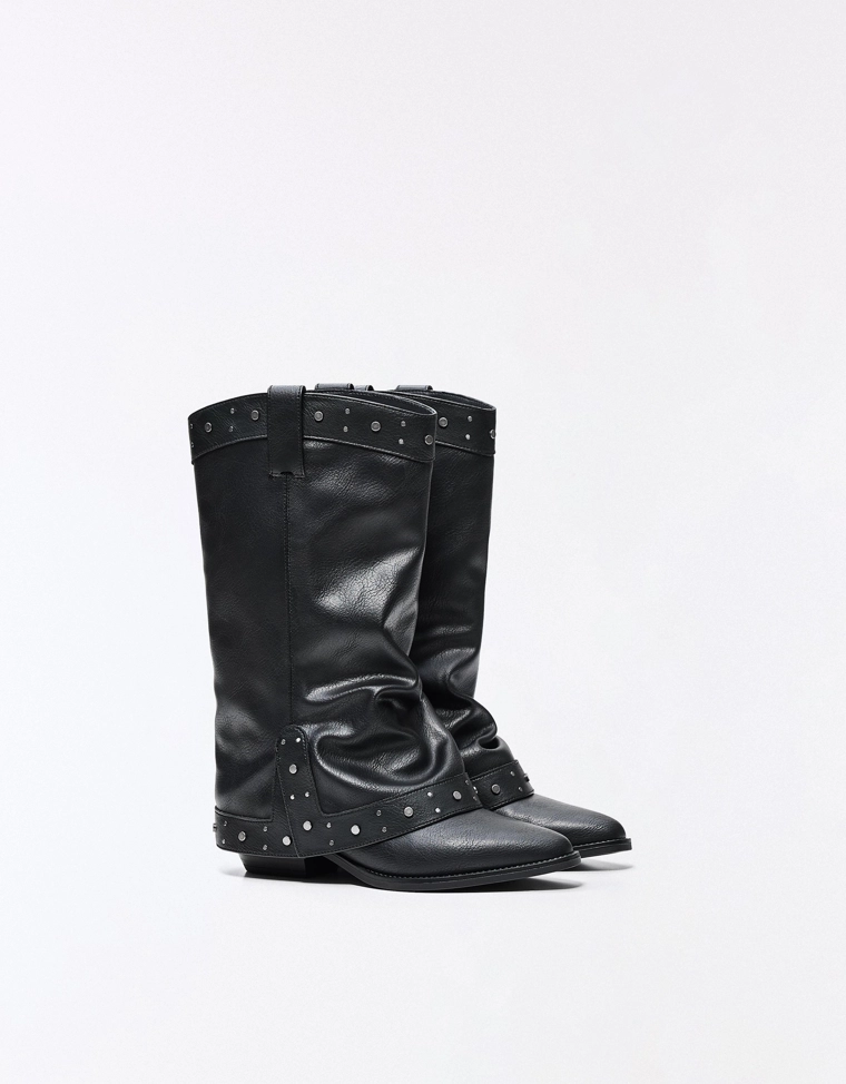 Cowboy trouser boots