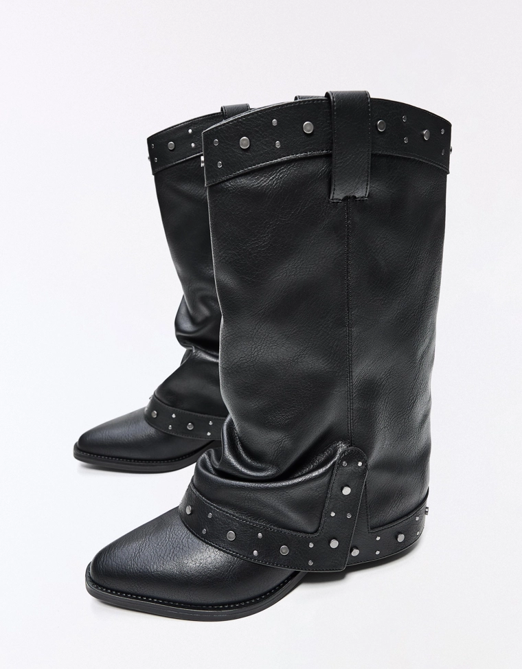 Cowboy trouser boots
