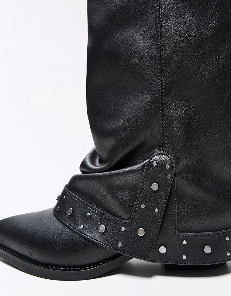 Cowboy trouser boots
