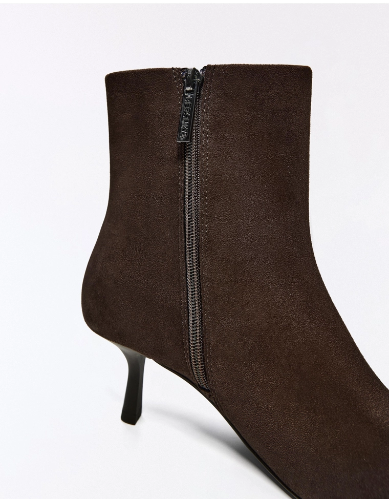 Kitten heel ankle boots
