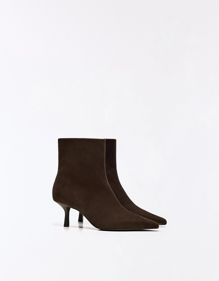 Kitten heel ankle boots