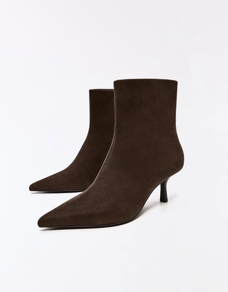 Kitten heel ankle boots