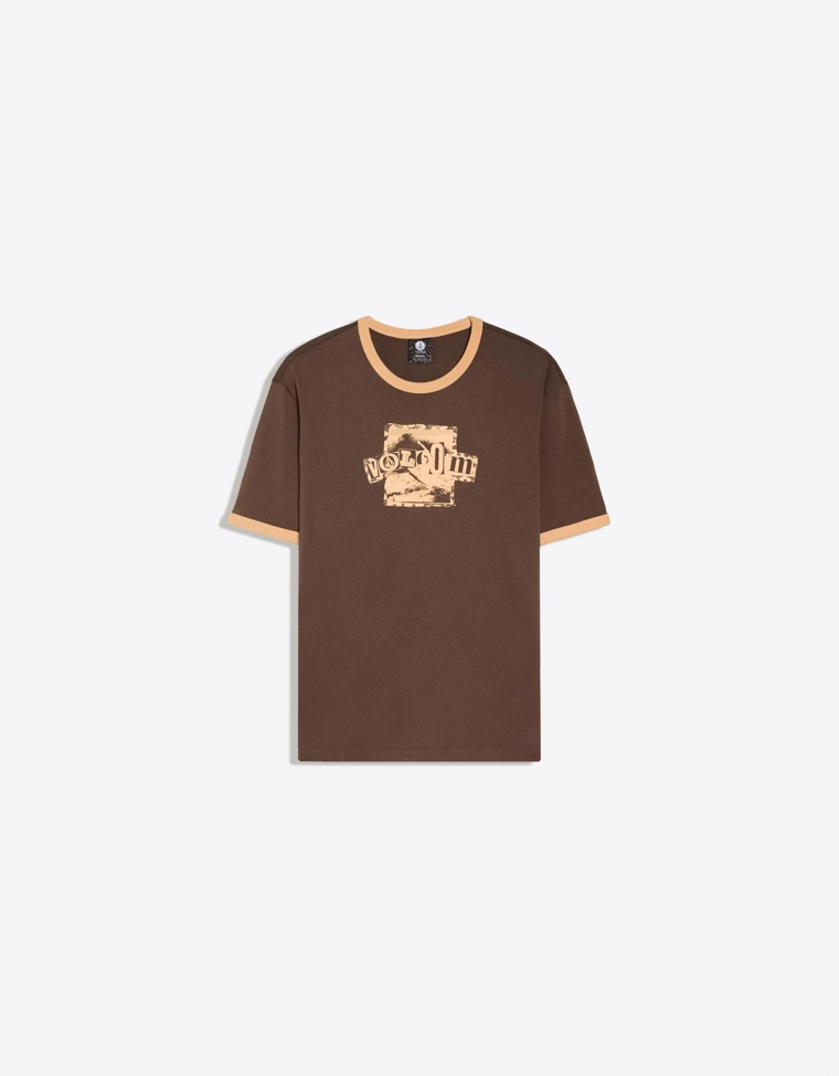 Футболка-рингер с принтом VOLCOM