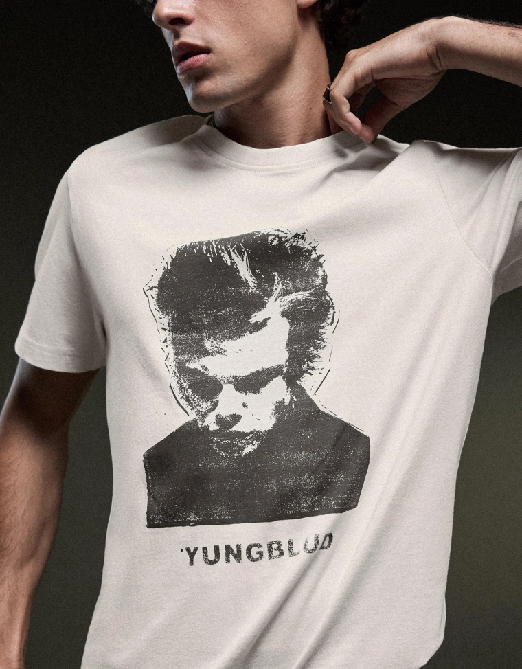 Футболка с короткими рукавами и принтом YUNGBLUD