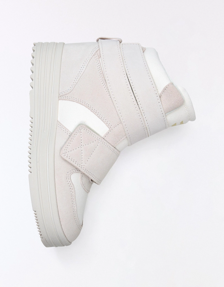 High-top concealed wedge trainers