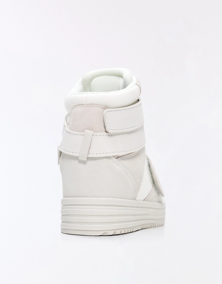 High-top concealed wedge trainers