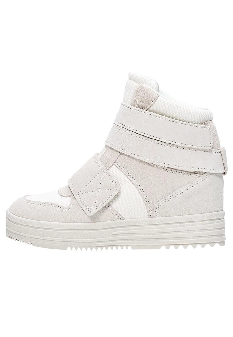 High-top concealed wedge trainers