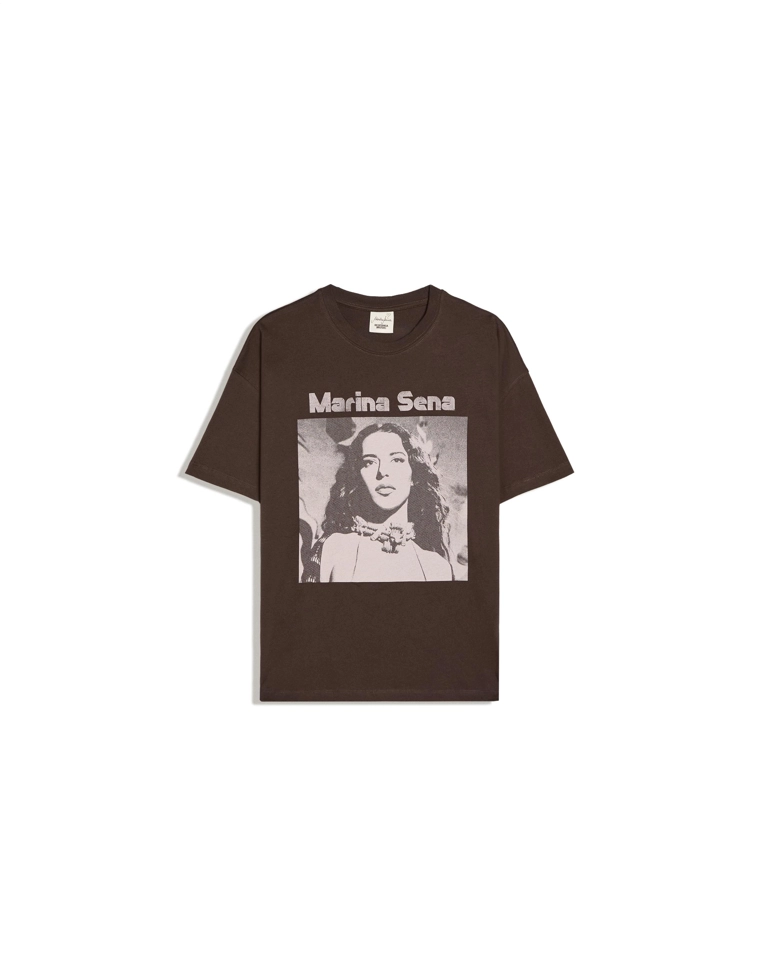 Футболка с коротким рукавом и изображением oversize marina sena