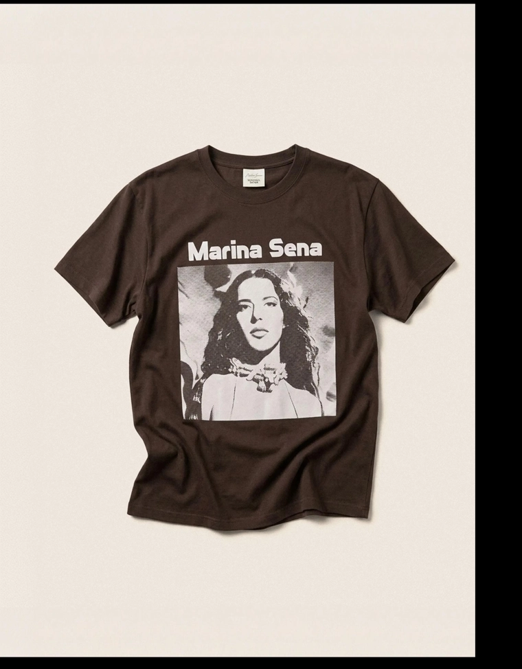 Футболка с коротким рукавом и изображением oversize marina sena